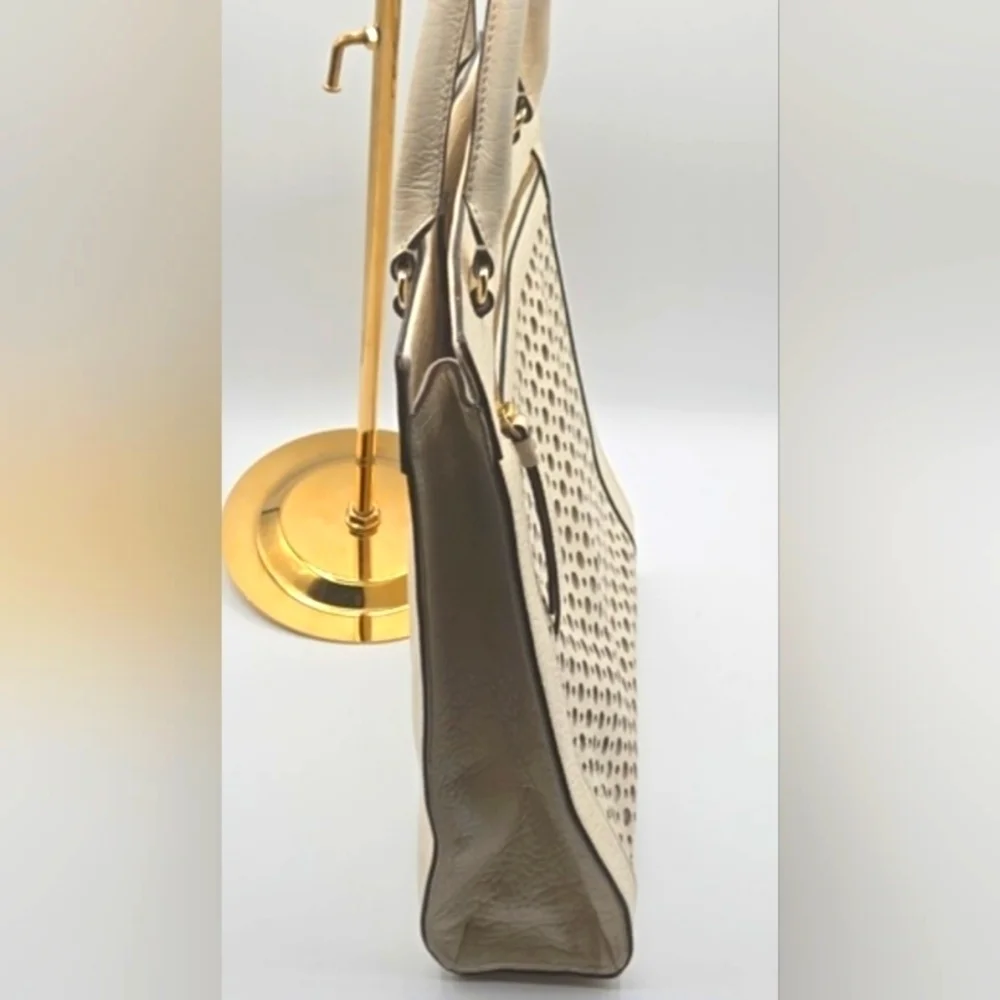 KATE SPADE Perri Lane Lynne Tote Ivory Leather
